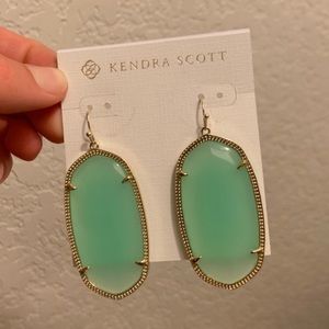 Kendra Scott Danielle Earrings, Seafoam/Gold
